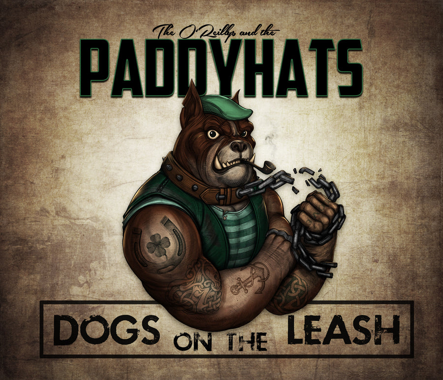 Dogs On The Leash (Mint Green & Orange Splatter)