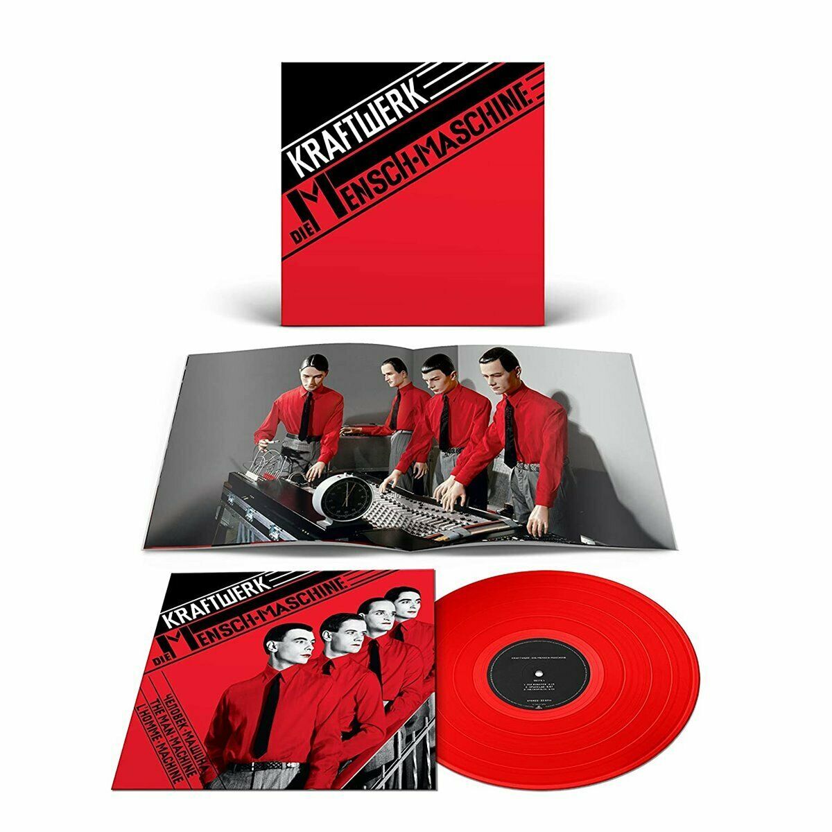 Die Mensch-Maschine (German Version) [Transparent Red Colored Vinyl]