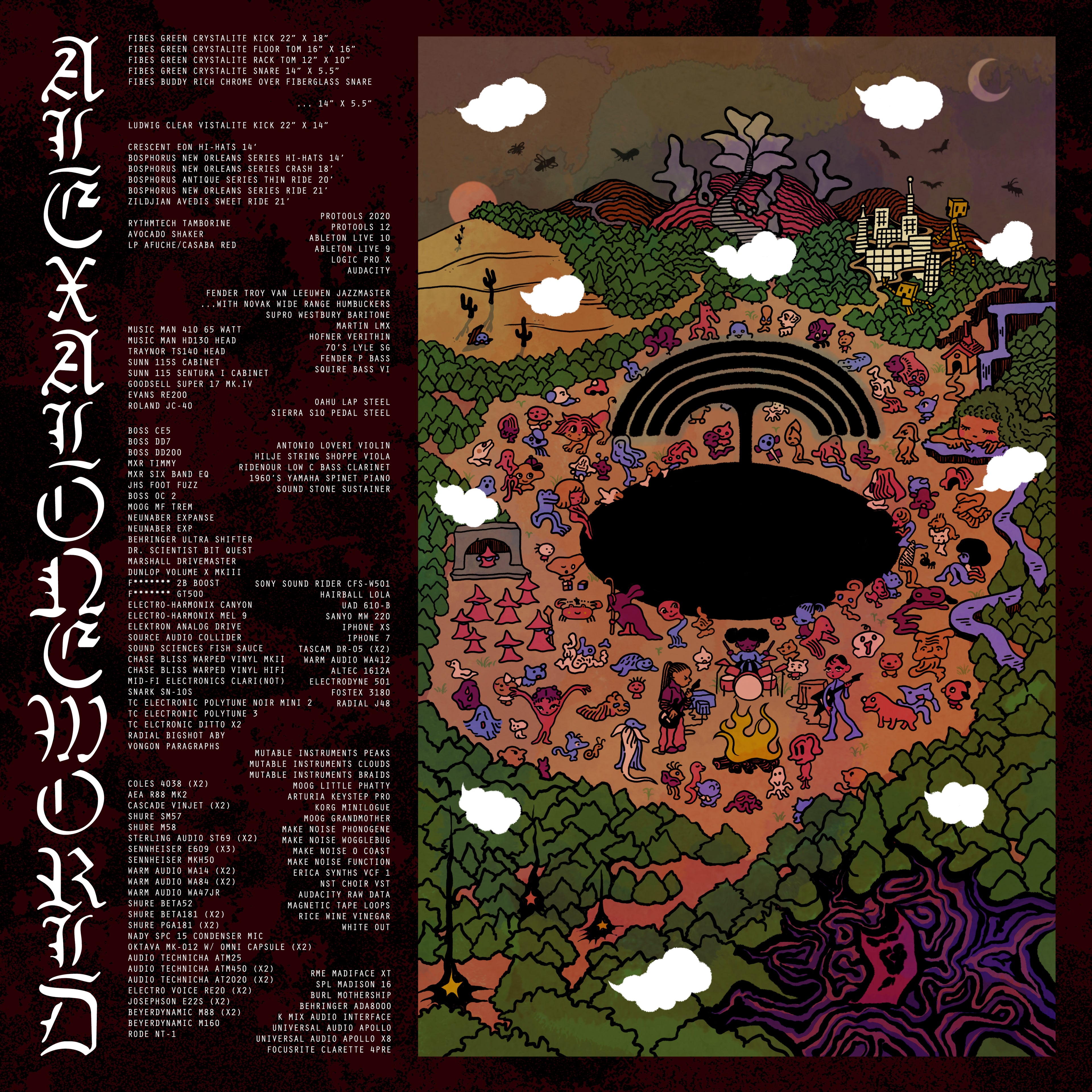 ALEXALONEWORLD (Burgundy + Black Swirl Vinyl)