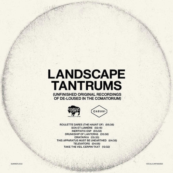 Landscape Tantrums: Unfinished Original Recordings Of De-Loused In The Comatorium - Clear Vinyl