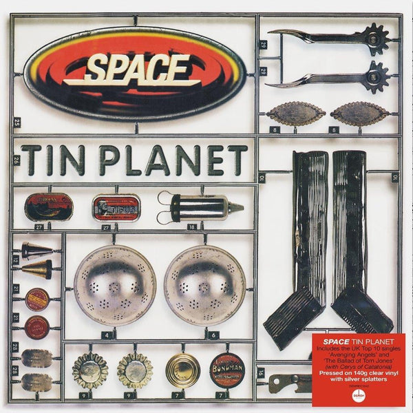 Tin Planet - 140-Gram Clear & Silver Splatter Colored Vinyl