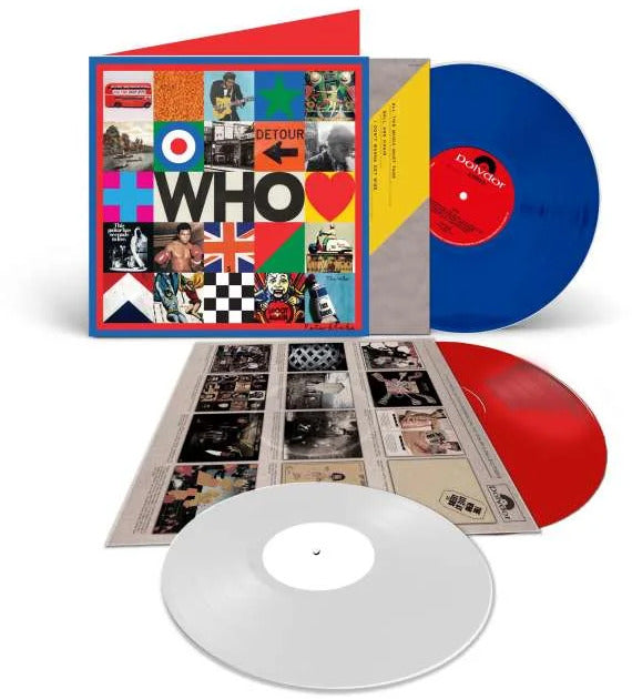 Who - Deluxe Edition includes 2LP's on Red & Blue Colored Vinyl with Bonus 10-Inch