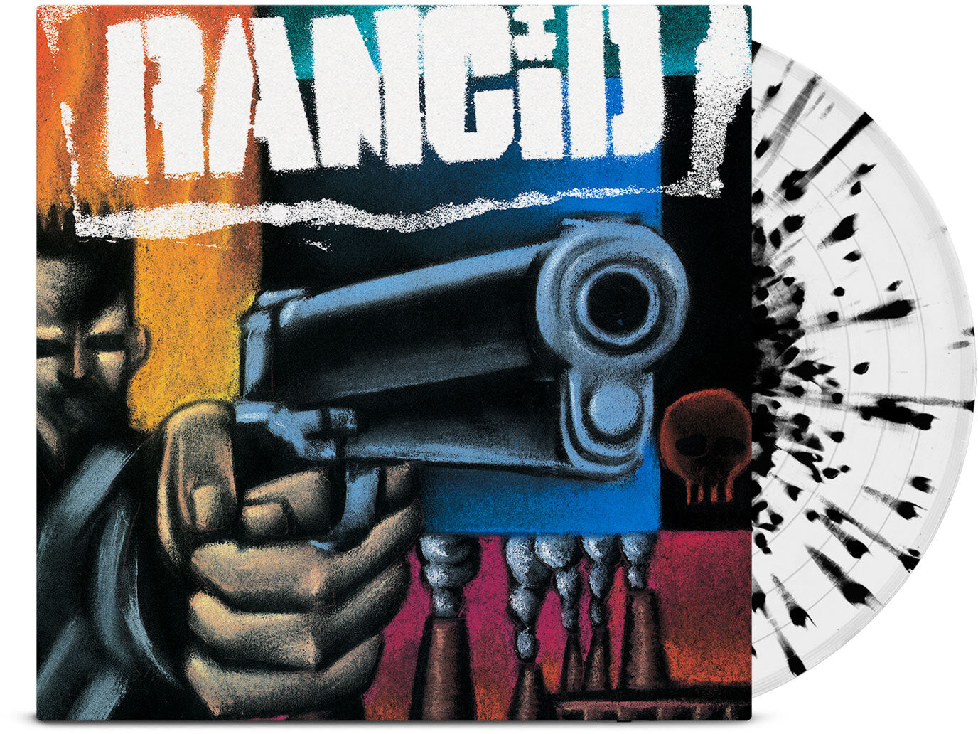 Rancid - 93 - Anniversary Edition - White w/Black Spaltter
