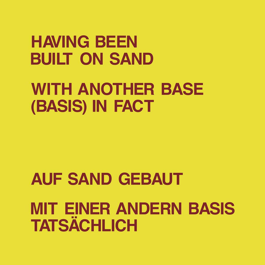 Having Been Built on Sand