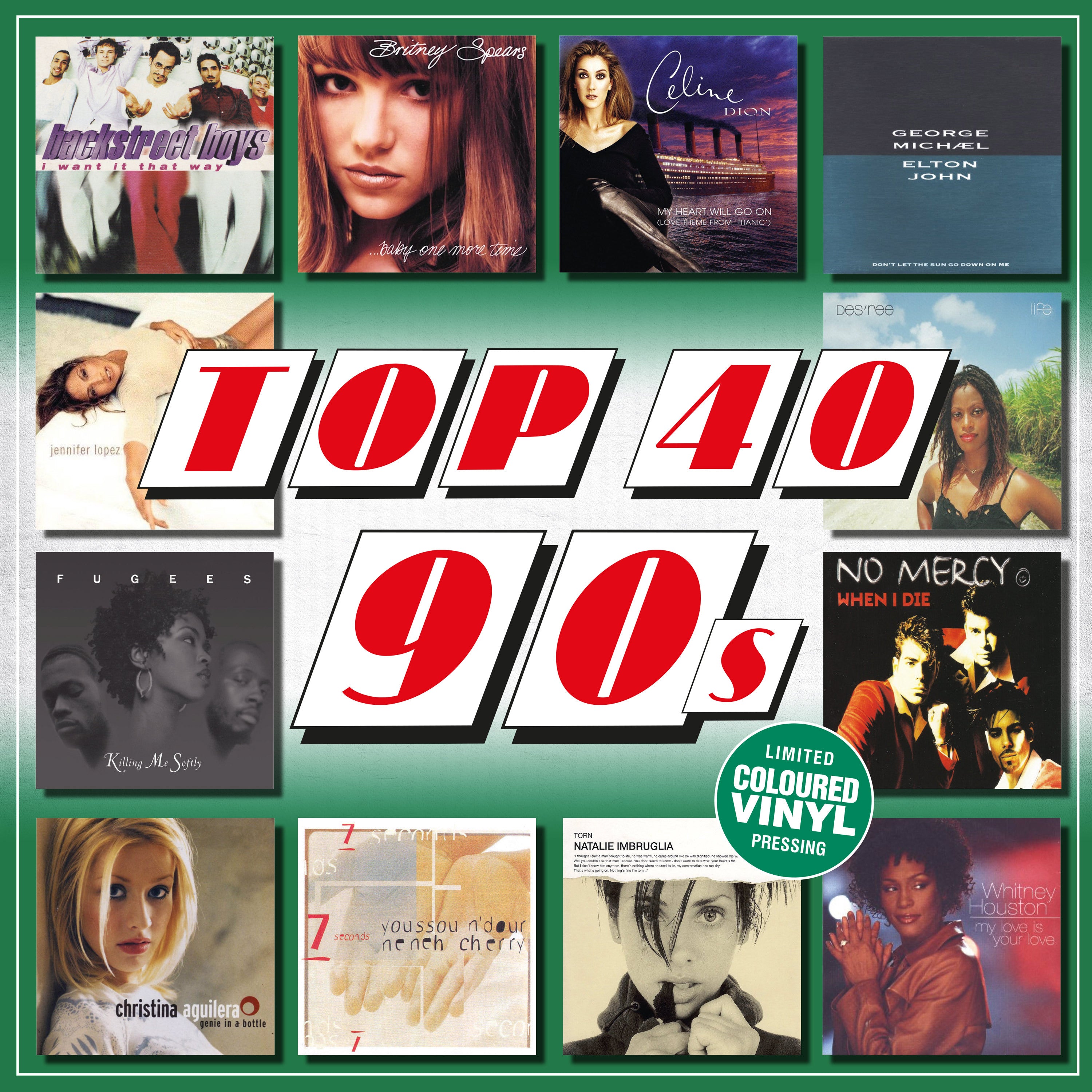 Top 40 90s / Various - 140-Gram Colored Vinyl