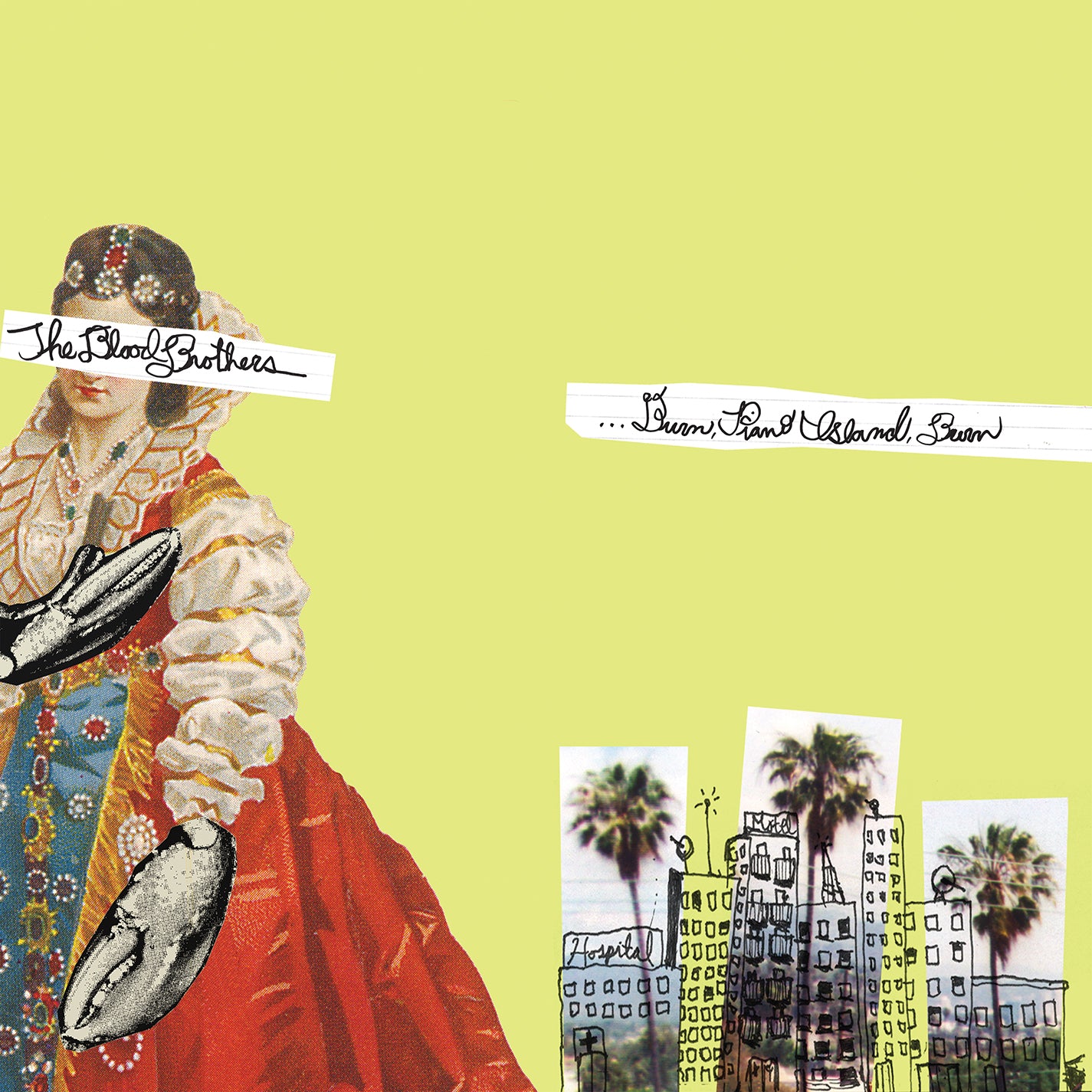 Burn, Piano Island, Burn (Deluxe Ed.) Yellow w/Pink & Black Splatter