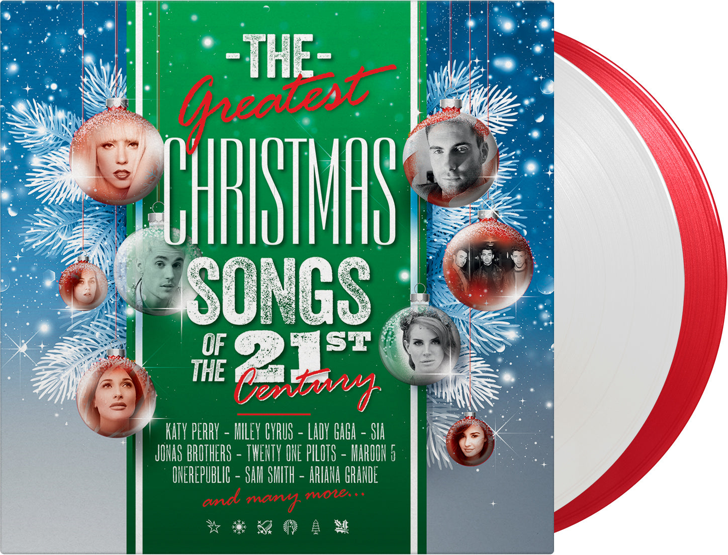 Greatest Christmas Songs Of 21st Century / Various - Limited 180-Gram Red & White Colored Vinyl