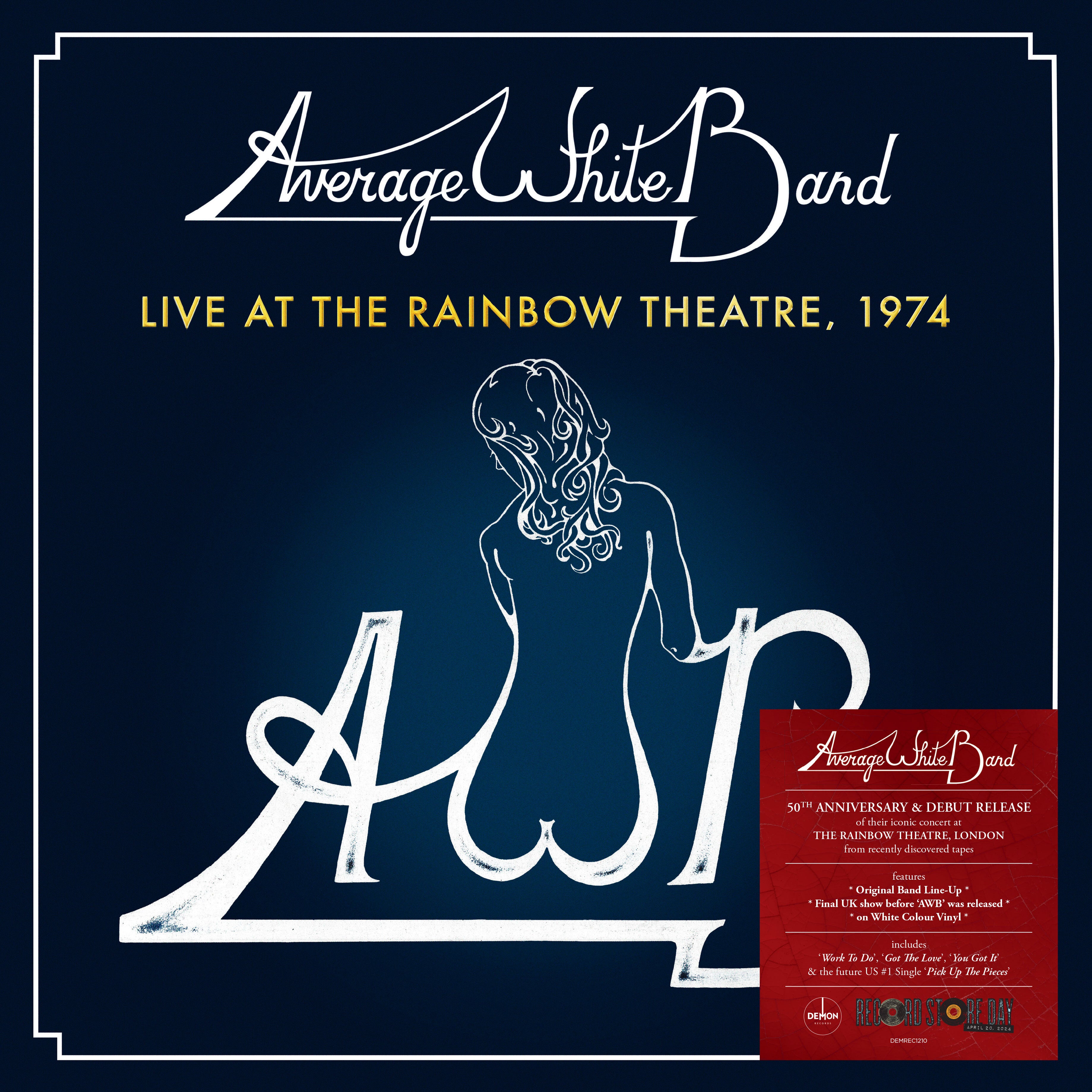 Live At The Rainbow Theatre 1974 - Limited 140-Gram White Colored Vinyl