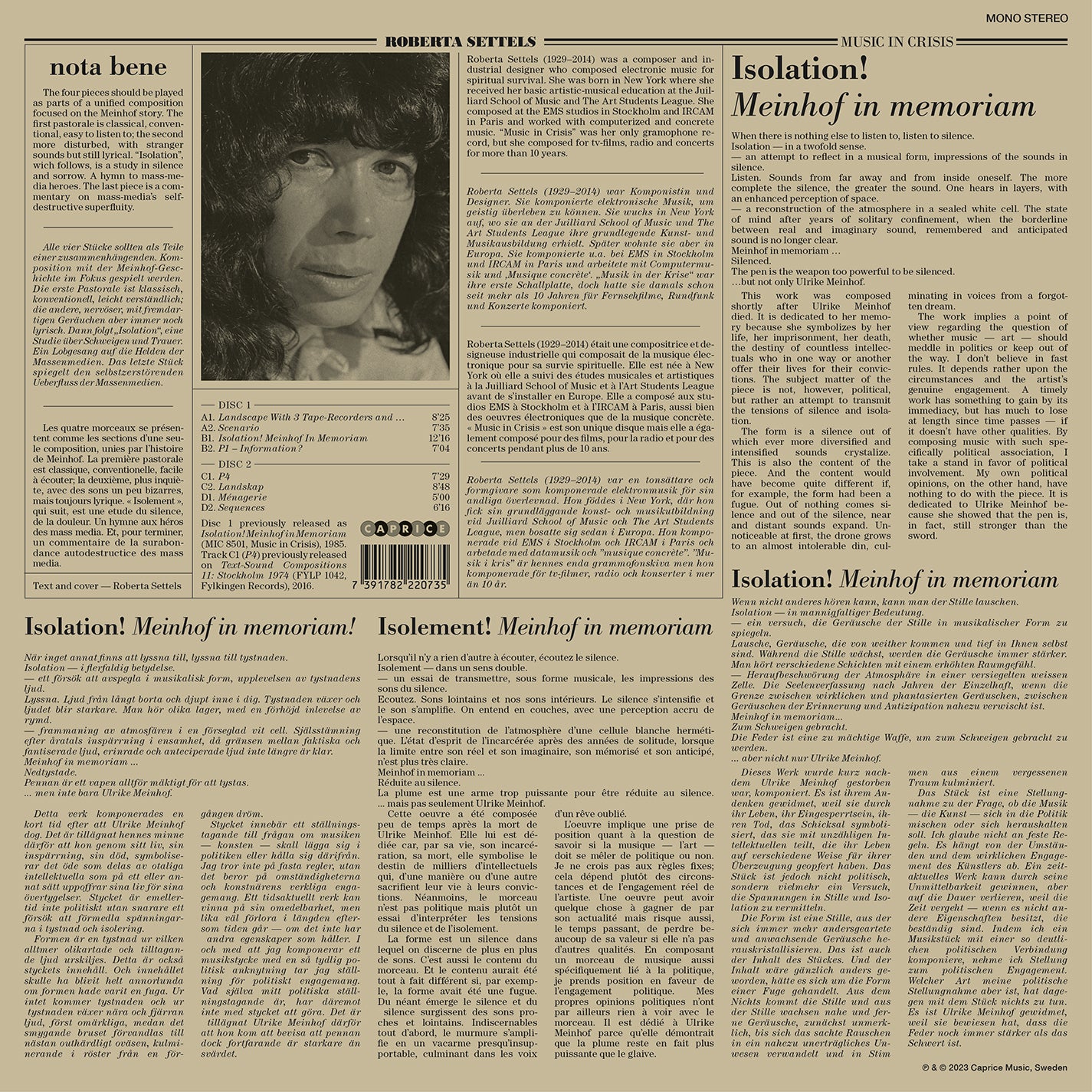 MUSIC IN CRISIS