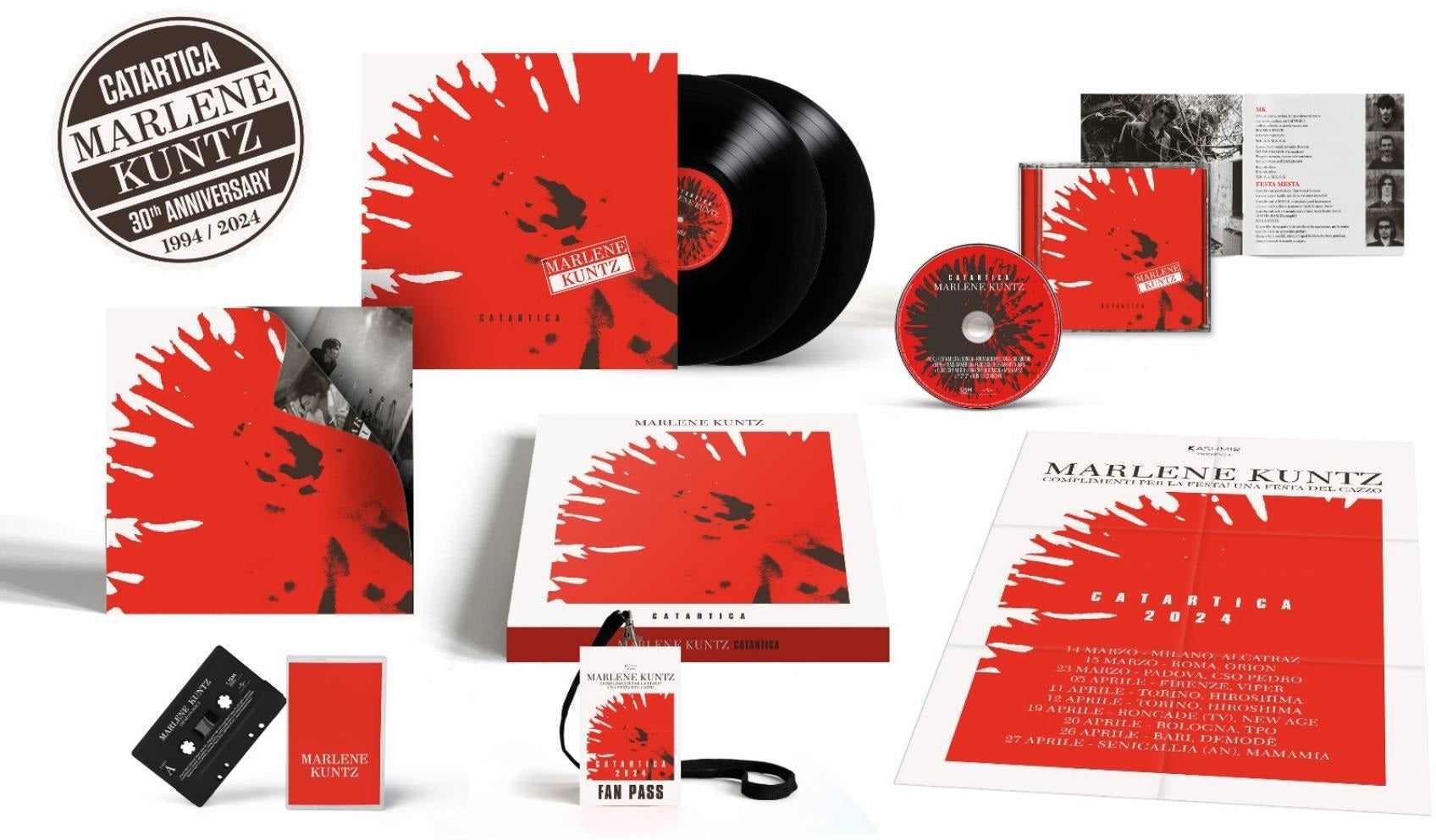 Catartica 30th Anniversary 1994-2024 - 2LP+CD+Cassette Box Set, 2024 Tour Poster & Fan Pass