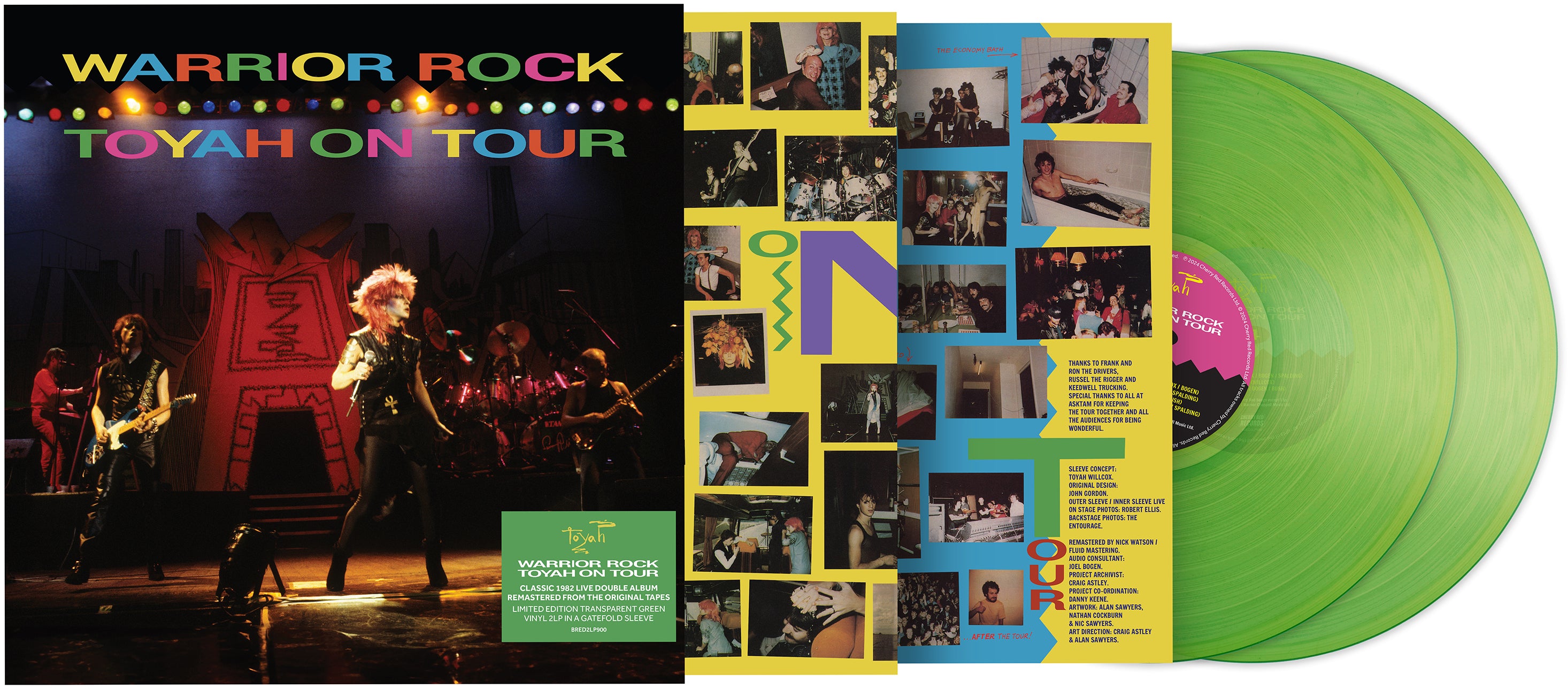 Warrior Rock - Toyah On Tour - Transparent Green Vinyl