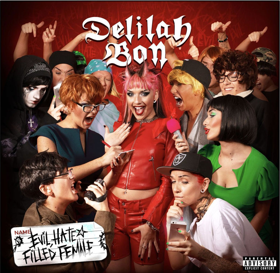 Evil, Hate Filled Female - Red & Neon Green Vinyl