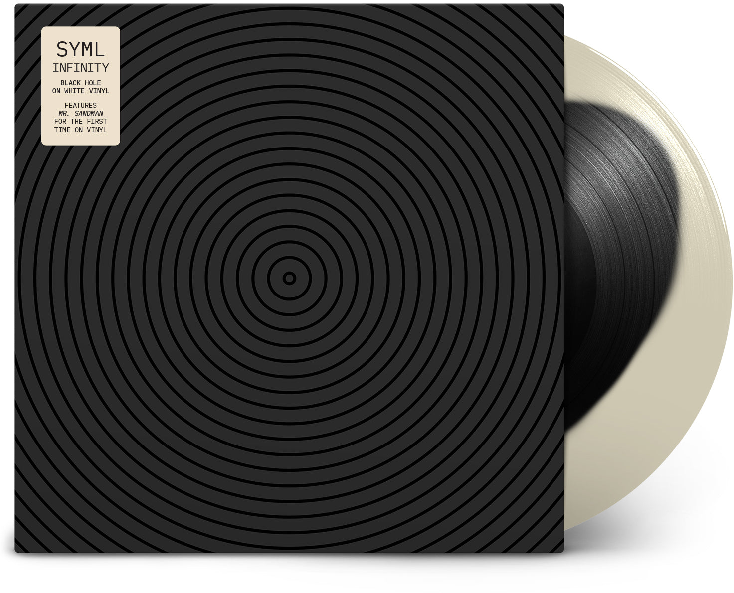 Infinity Black Hole On White