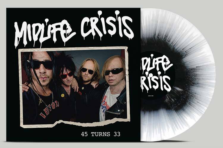 45 Turns 33 - Black/white Splatter