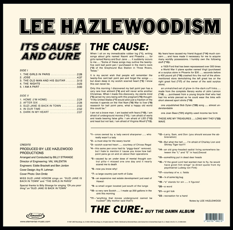 Lee Hazlewoodism: Its Cause & Cure