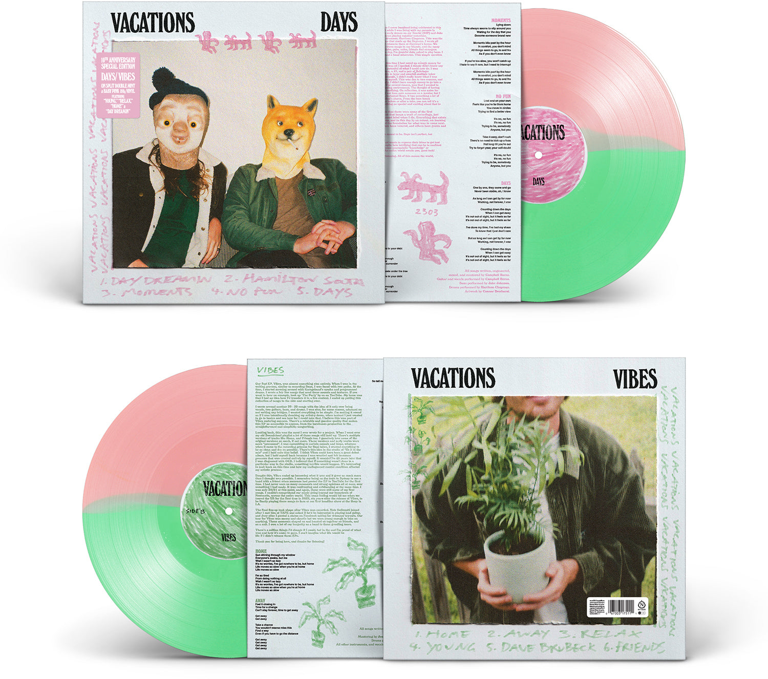 Days/Vibes - Pink/Green