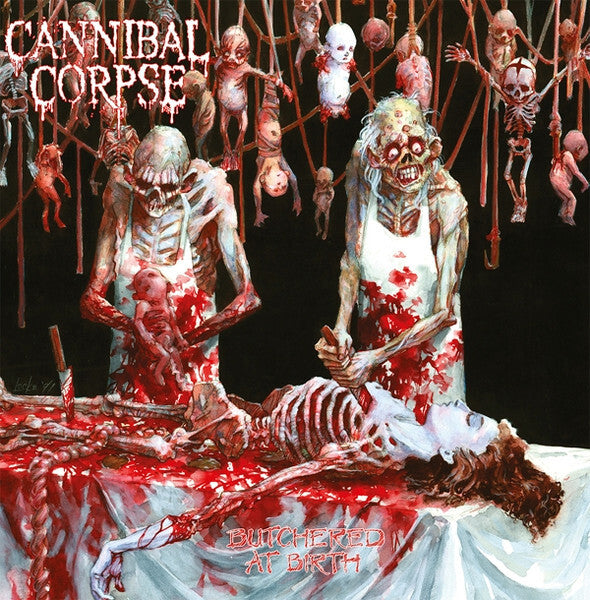 Butchered At Birth - White & Red Splatter Vinyl