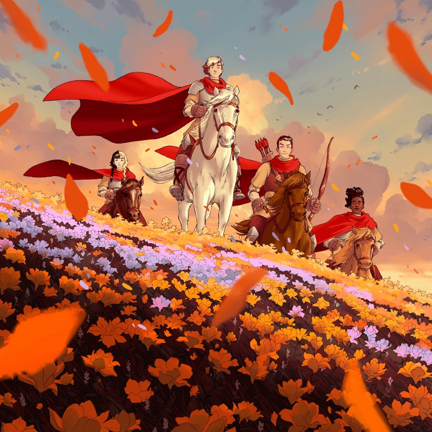Tales From Cazilor: Wyldflowers - Cream/White/Red/Orange/Purple