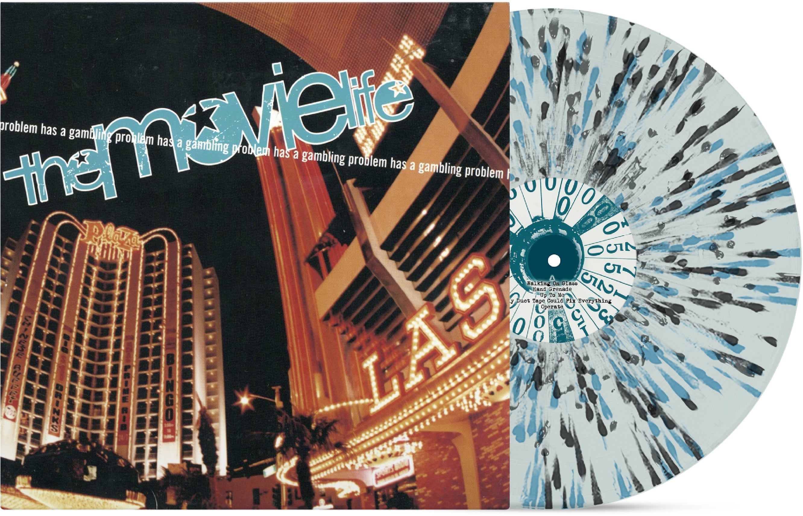 Has A Gambling Problem - Blue/Black Splatter