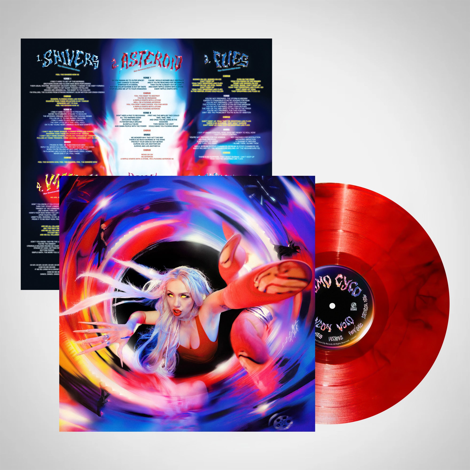 Neon Void - Red Marble