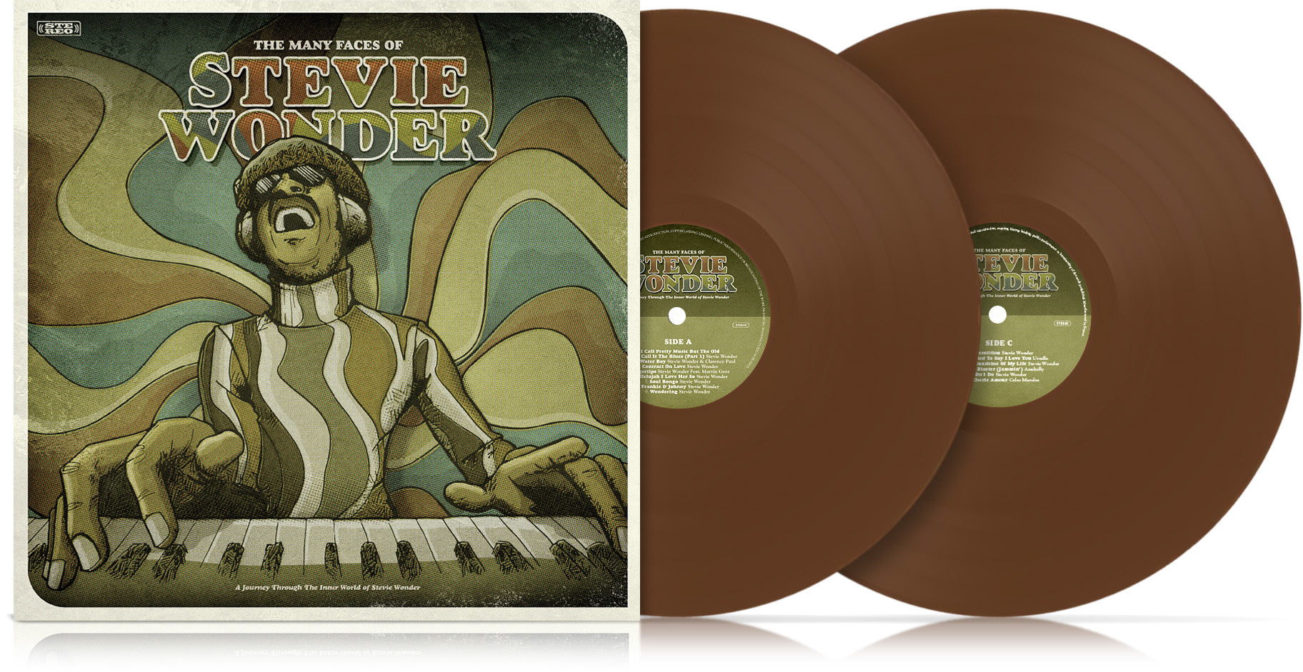 Many Faces Of Stevie Wonder / Various - Brown Vinyl