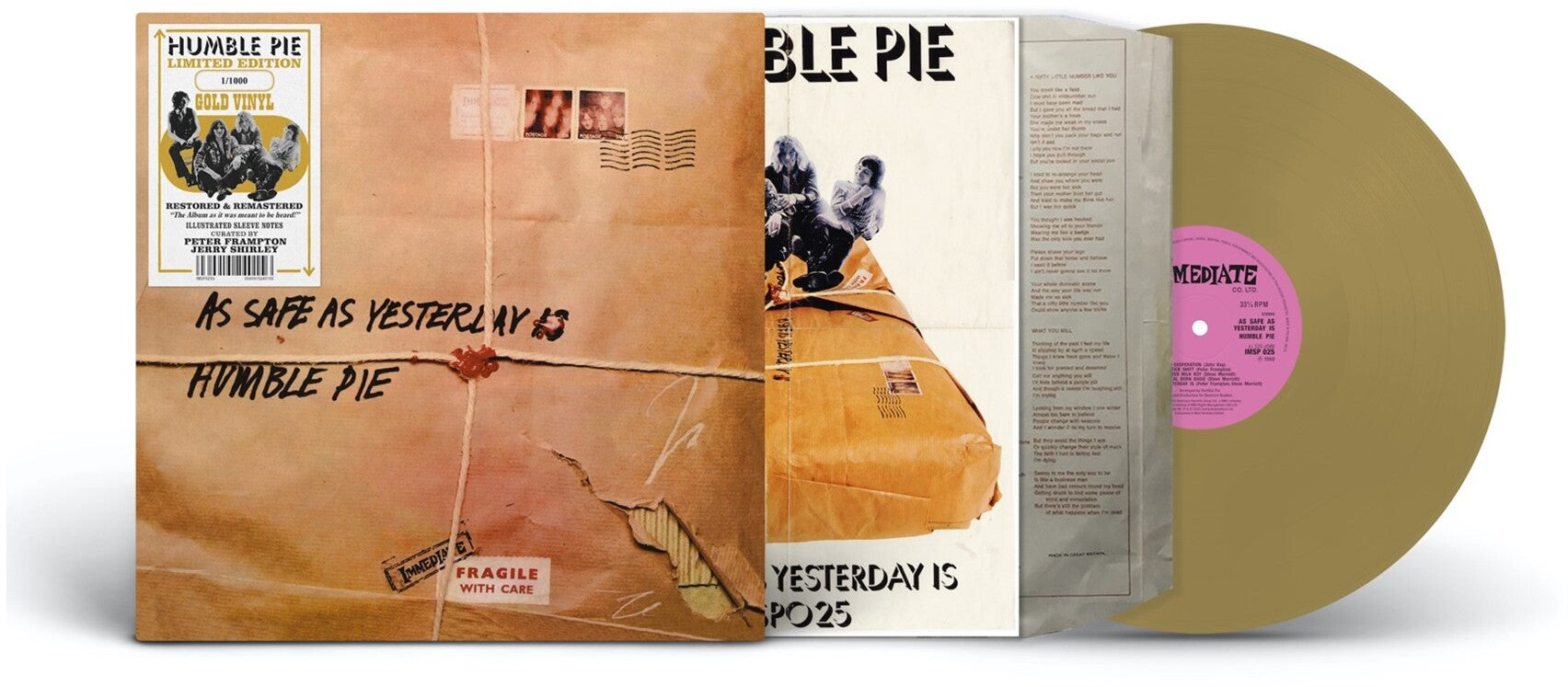 As Safe As Yesterday - Gold Vinyl