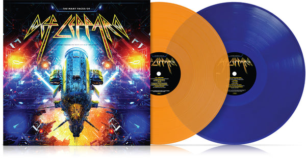 The Many Faces Of Def Leppard / Various - Orange & Blue Vinyl