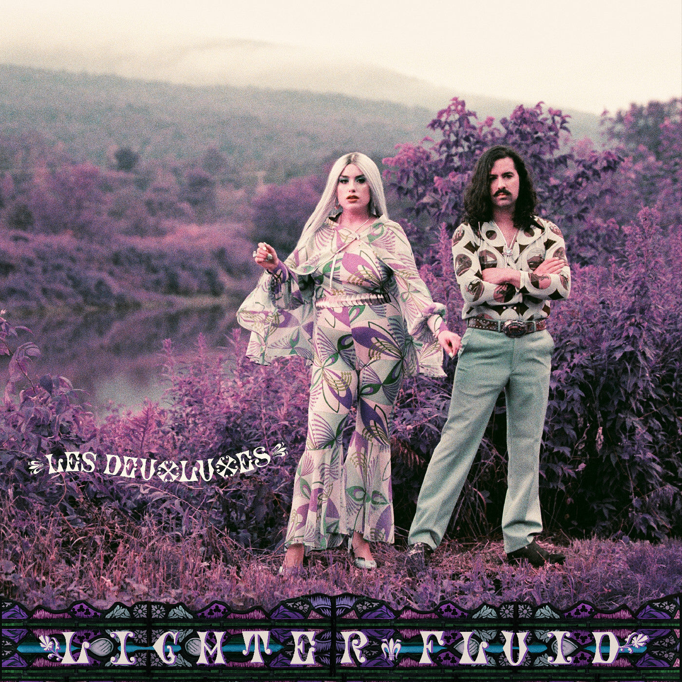 Lighter Fluid - Purple With White Splatter