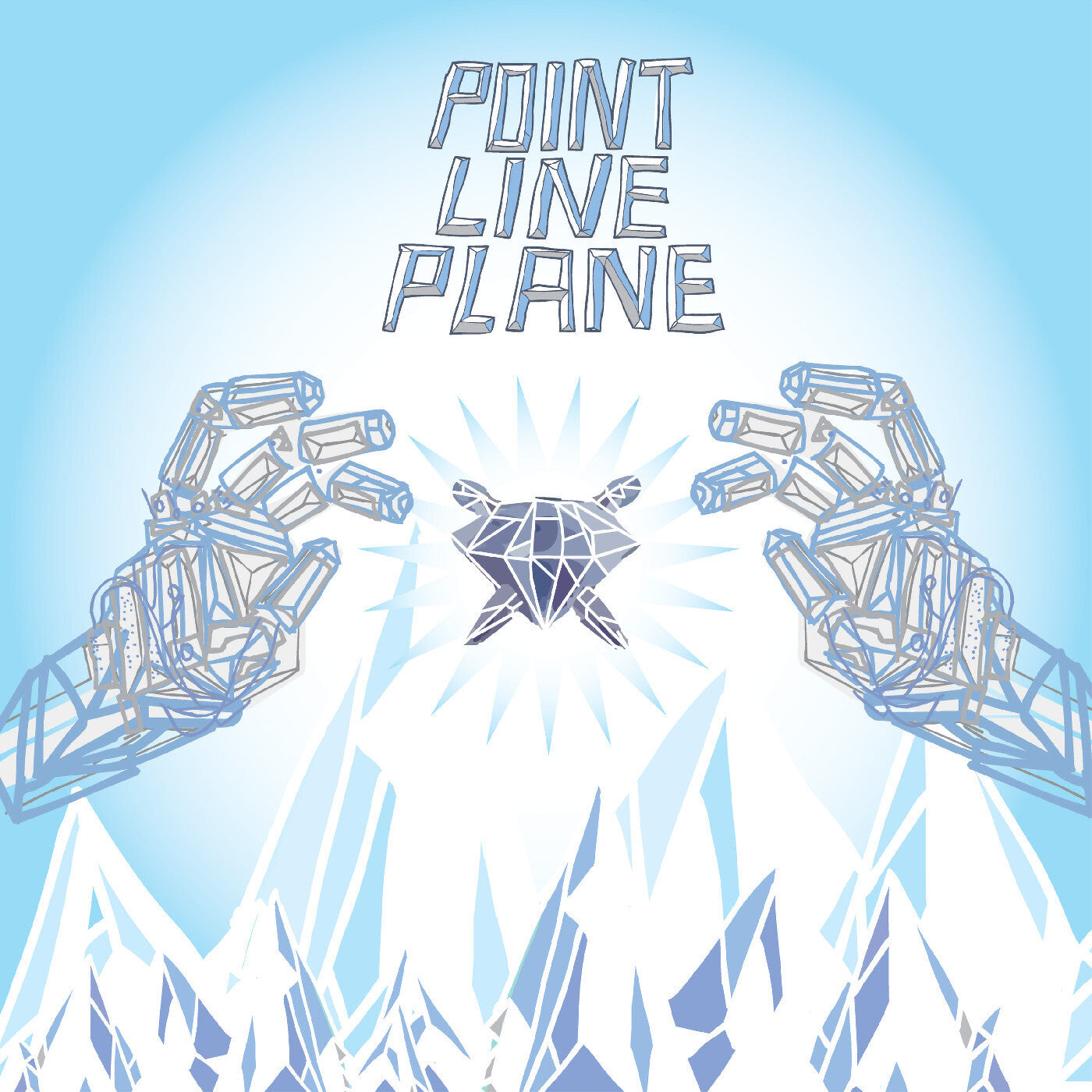 Point Line Plane (8-Bit) Blue