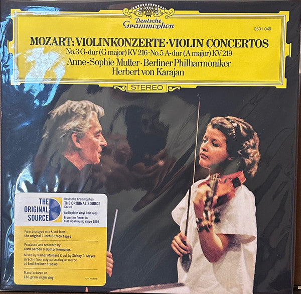 MOZART: VIOLIN CONCERTOS NOS. 3 & 5