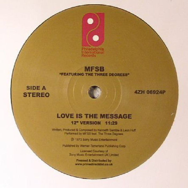 LOVE IS THE MESSAGE/TSOP