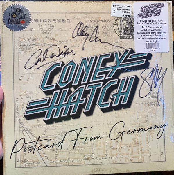 Postcard From Germany - Limited Cream with Turquoise Splatter Colored Vinyl