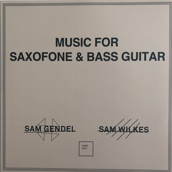 Music For Saxofone & Bass Guitar